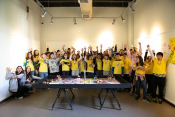 kids enjoy their creativity accomplishments together